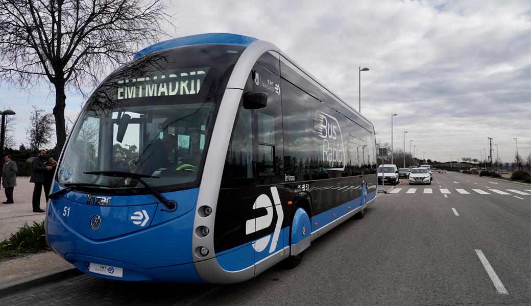 El autobús del futuro, una realidad en Madrid a partir de mayo