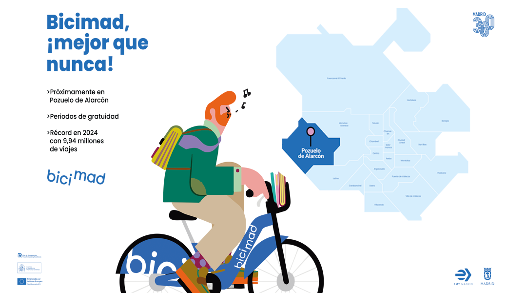 Bicimad se extenderá al municipio de Pozuelo de Alarcón